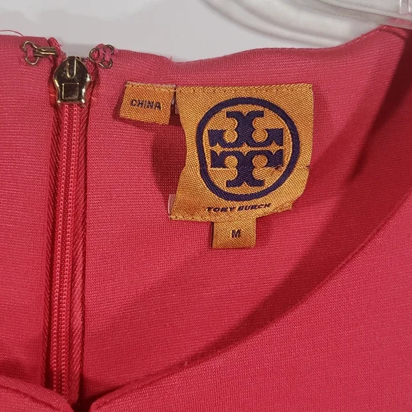 Tory Burch Osten coral pink sleeveless dress - Picture 5 of 10